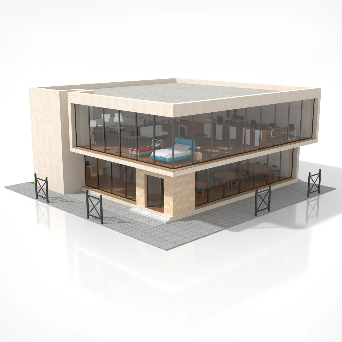 furniture store 3D Model .c4d .max .obj .3ds .fbx .stl .blend 