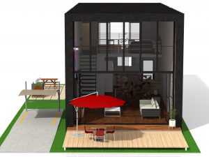 duplex home 3Dモデル