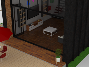 duplex home 3Dモデル