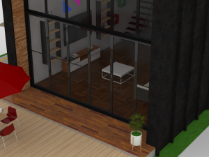duplex home 3Dモデル