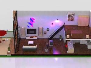 duplex home 3Dモデル