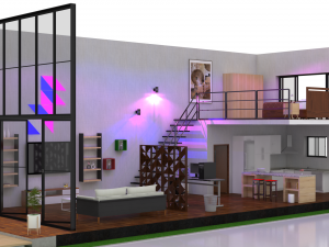 duplex home 3Dモデル