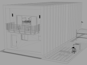 duplex home 3Dモデル