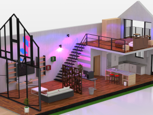 duplex home 3D 모델