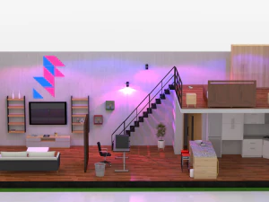 duplex home 3D Model