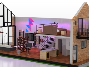 duplex home 3D 모델