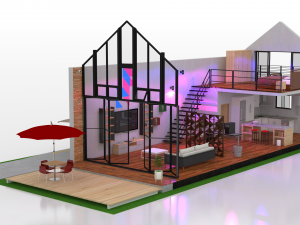 duplex home 3D 모델