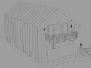 duplex home 3D 모델