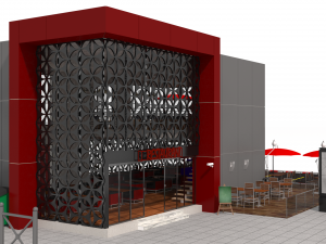 contemporary restaurant 3D-Modell