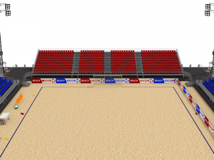 beach football soccer stadium Model 3D