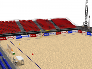 beach football soccer stadium Model 3D