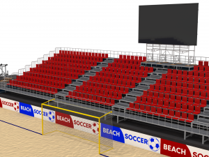 beach football soccer stadium Model 3D