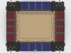 beach football soccer stadium Model 3D