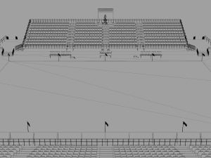 beach football soccer stadium Model 3D