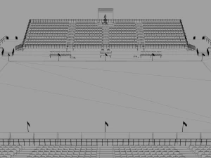 est&aacute;dio de futebol de futebol de praia Modelo 3D