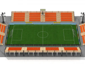 mini estadio de pies Modelo 3D