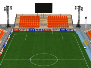 mini foot stadium Modèle 3D
