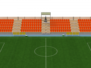 mini foot stadium Modèle 3D