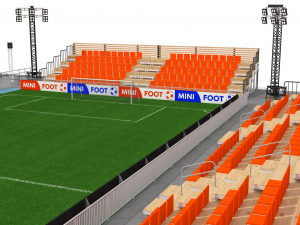 mini foot stadium Modèle 3D