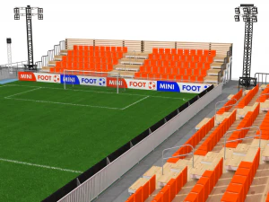 mini estadio de pies Modelo 3D