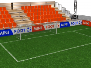 mini foot stadium Modèle 3D
