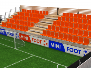 mini foot stadium Modèle 3D