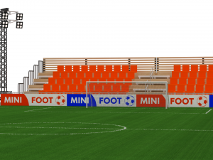 mini foot stadium Modèle 3D