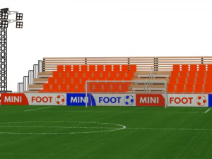 mini estadio de pies Modelo 3D