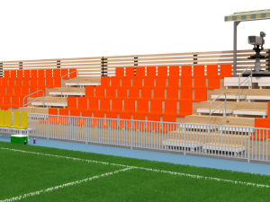 mini foot stadium Modèle 3D