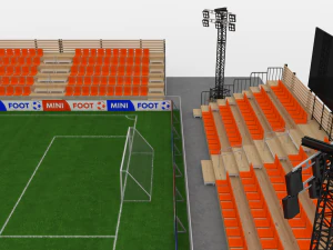 mini estadio de pies Modelo 3D