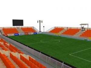 mini foot stadium Modèle 3D