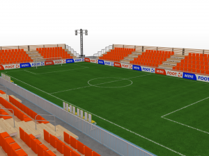 mini foot stadium Modèle 3D