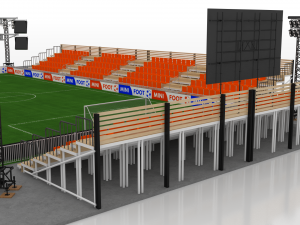mini foot stadium Modèle 3D