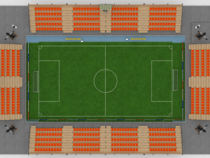 mini foot stadium Modèle 3D