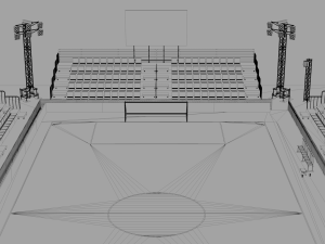 mini foot stadium Modèle 3D