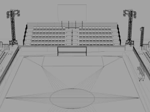mini estadio de pies Modelo 3D