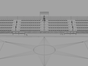 mini foot stadium Modèle 3D
