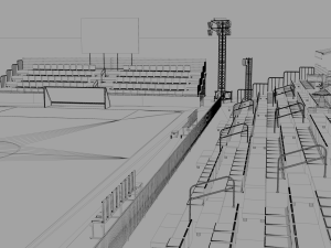 mini foot stadium Modèle 3D