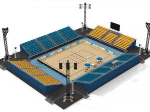 beach volleyball stadium 3D Model