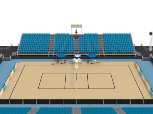 beach volleyball stadium 3D Model