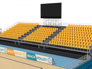 beach volleyball stadium 3D Model