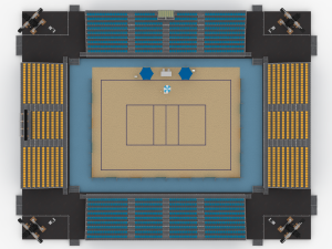 beach volleyball stadium 3D 模型