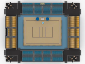 beach volleyball stadium 3D Model
