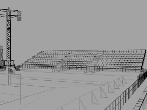 beach volleyball stadium 3D Model