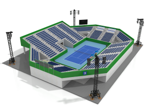 beach volleyball stadium 3D Model