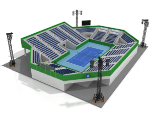 ビーチバレーボールスタジアム 3Dモデル