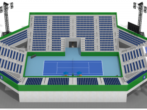 beach volleyball stadium Model 3D