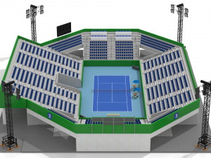 beach volleyball stadium Model 3D