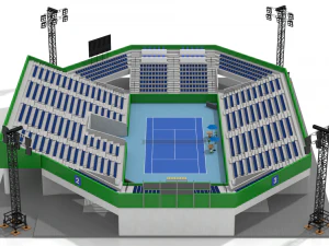 beach volleyball stadium 3D Model