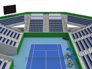 beach volleyball stadium 3D Model